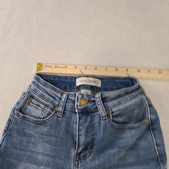 Lovesoho jeans Size 00 flare leg Y2K vies with big back pocket - Picture 5 of 7